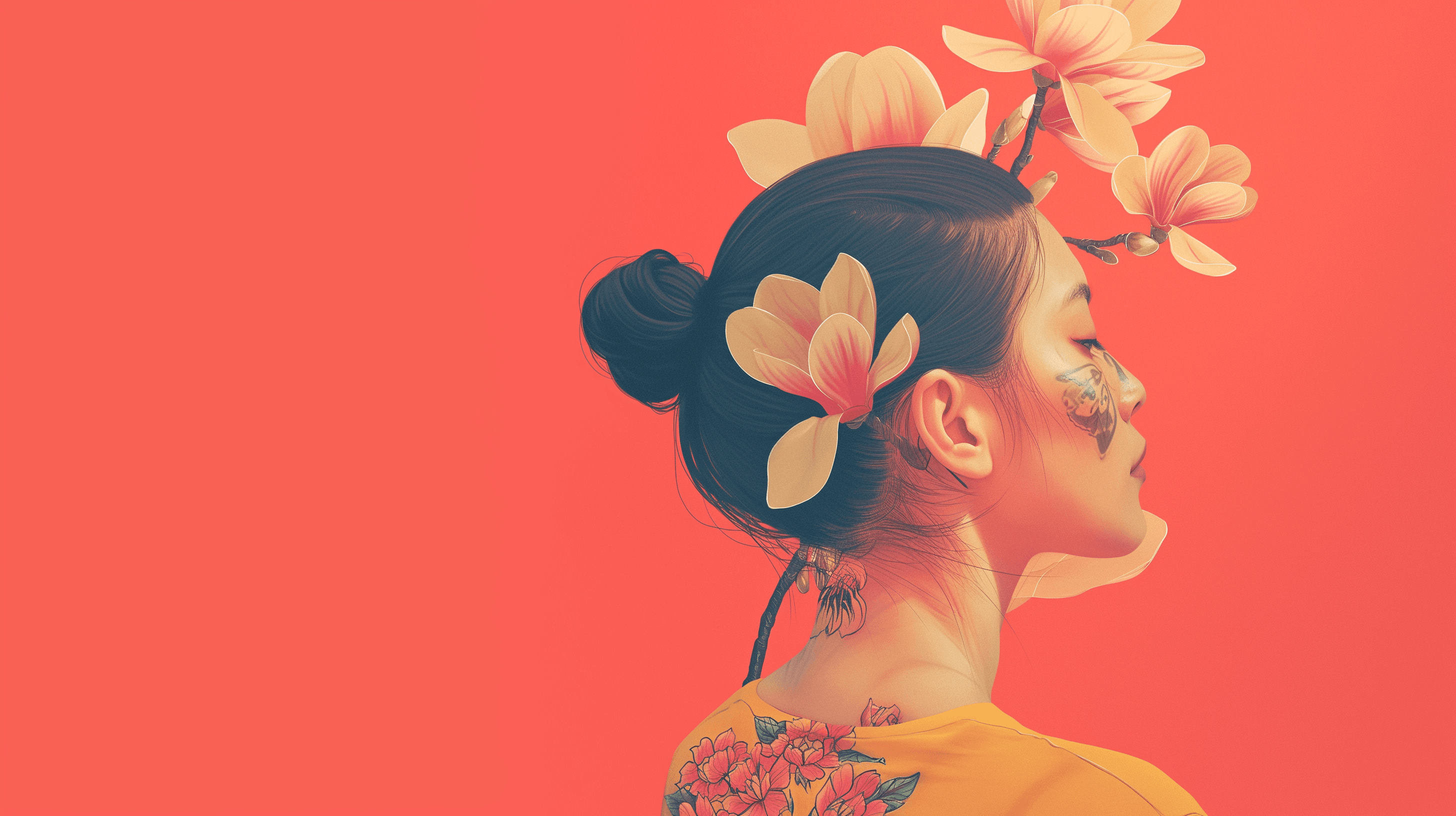 Tattoo artist focused on craft hands visible