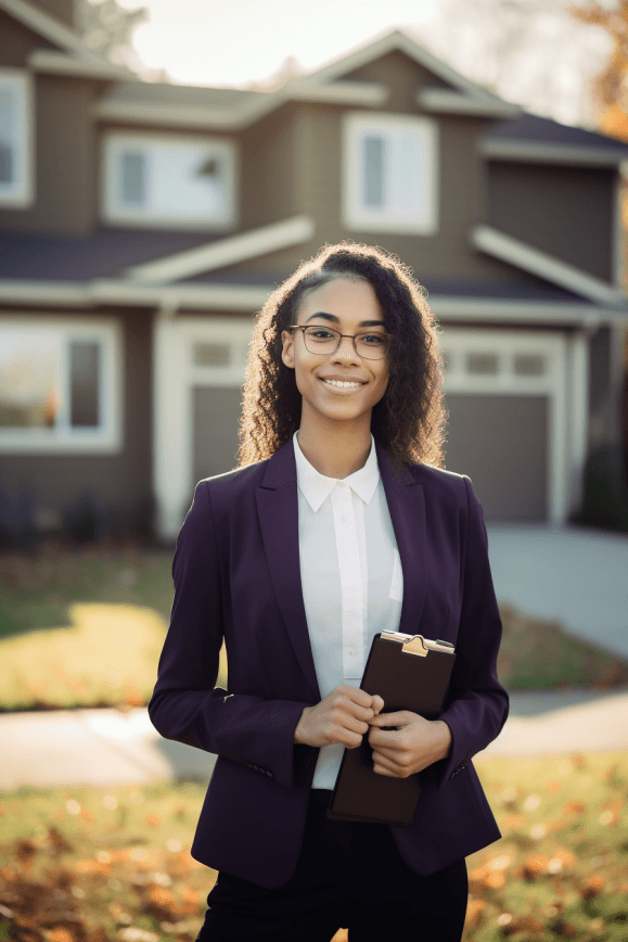 Agent showing premium property buyers impressed